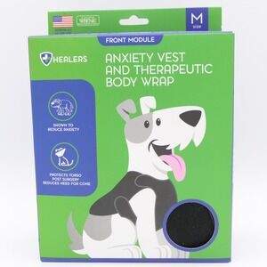 Healers Dog Anxiety Vest & Therapeutic Body Wrap Front Module Medium Sz 35-50lbs